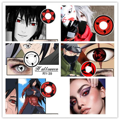 Sharingan Anime Cosplay Naruto Rote Kontaktlinsen